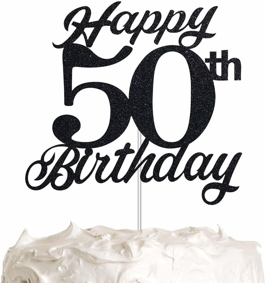 50 Cake Topper - Rose Gold - Ella Celebration