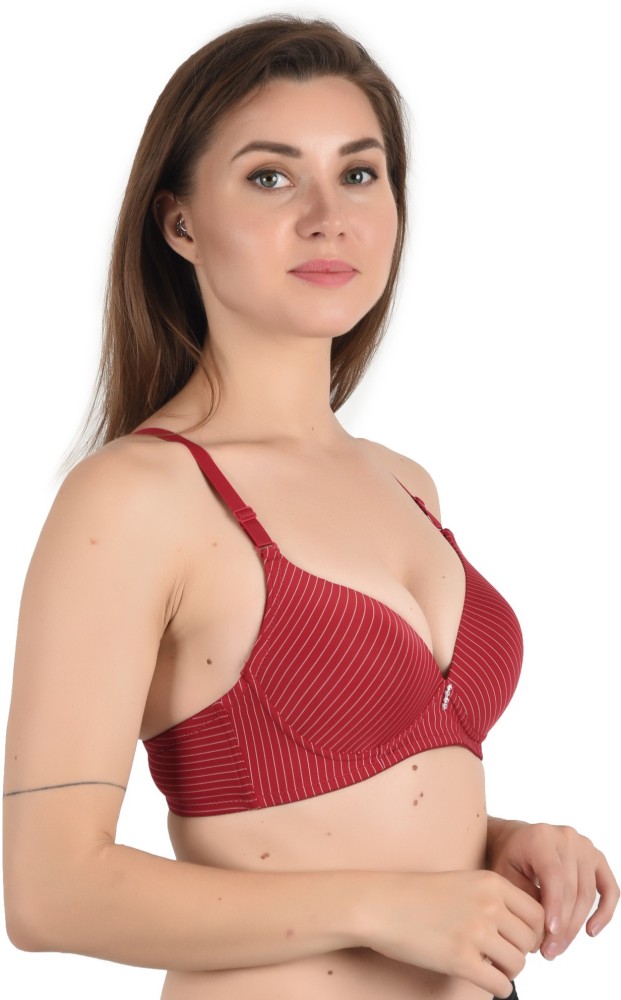 Florentyne Women Push-up Lightly Padded Bra - Buy Red Florentyne Women Push- up Lightly Padded Bra Online at Best Prices in India