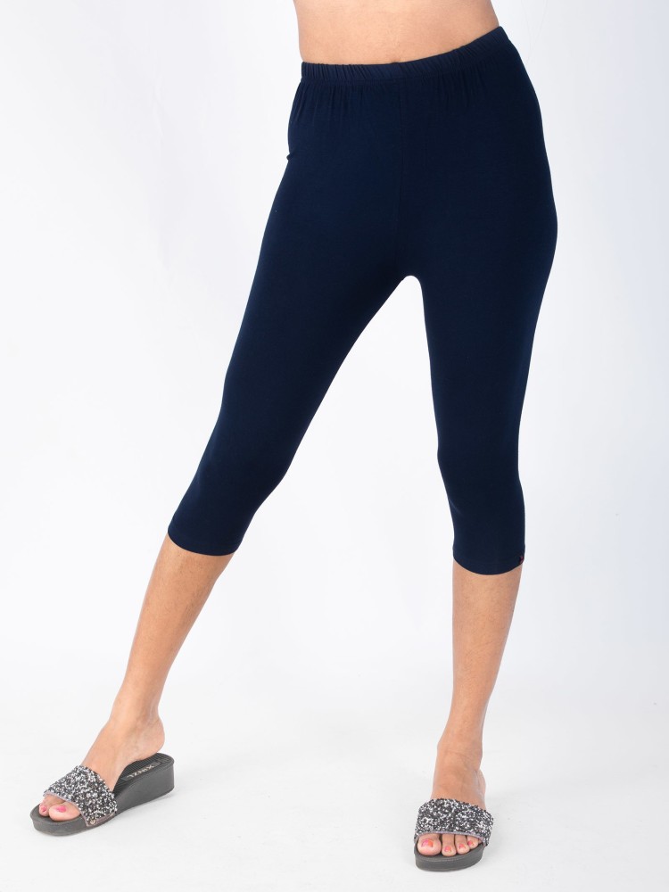 Womens navy clearance blue capri leggings