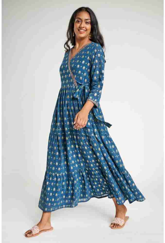 GLOBAL DESI Women Fit and Flare Blue Dress Buy GLOBAL DESI Women Fit and Flare Blue Dress Online at Best Prices in India Flipkart