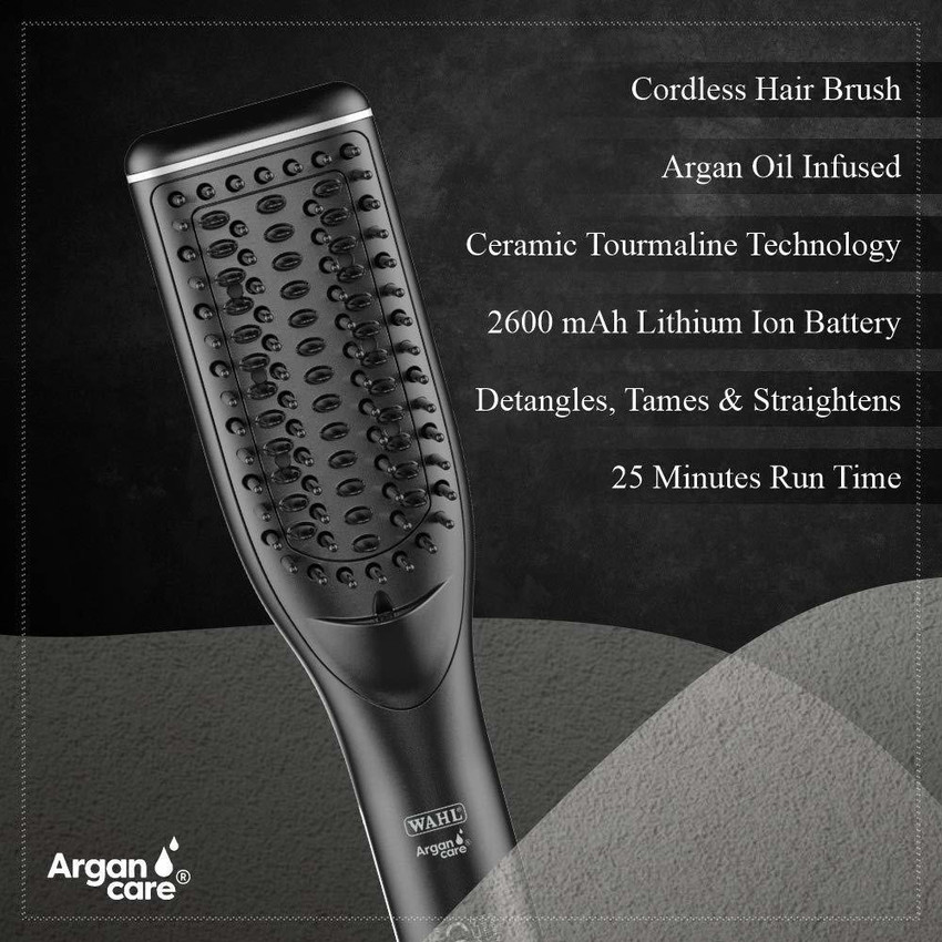 WAHL WCMS8 2024 Argancare Cordless Smart Brush Hair Straightener