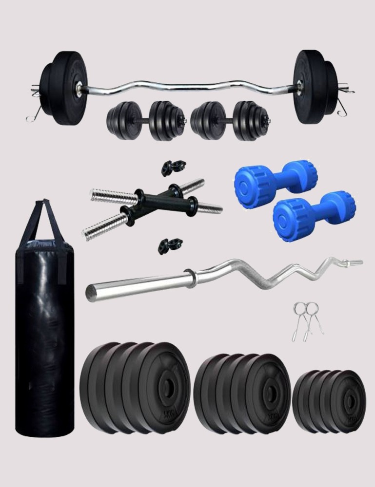 HASHTAG FITNESS Home Gym Equipment Combo 50 Kg with 8 In 1 Multipurpose  Bench : : Sporting Goods