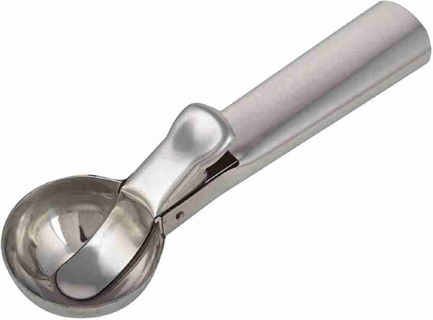 3 Size Ice Cream Scoop Trigger Metal Cookie Spoon Melon Baller Stainless  Steel Dough Spoon Scooper