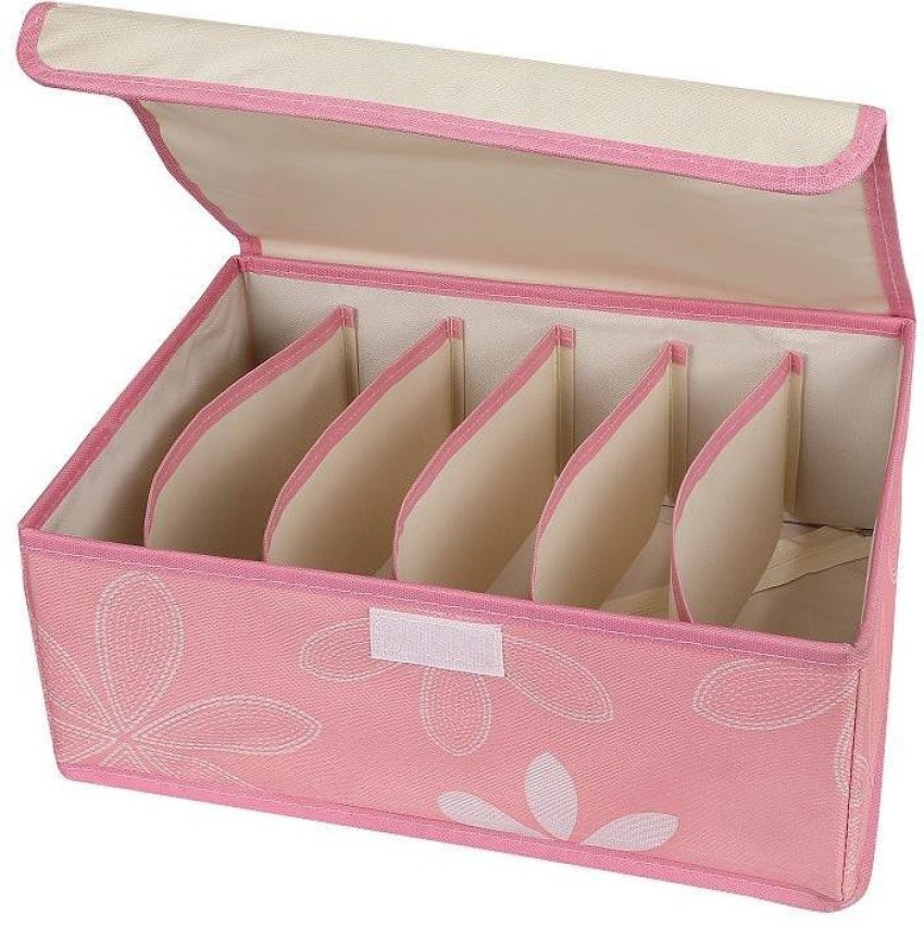 S.V.Enterprises 24 Compartments Undergarment Organizer Storage Box with Lid  for Drawers, Bra, Socks, Tie, Lingerie Organizer for Wardrobe Blue - Price  in India