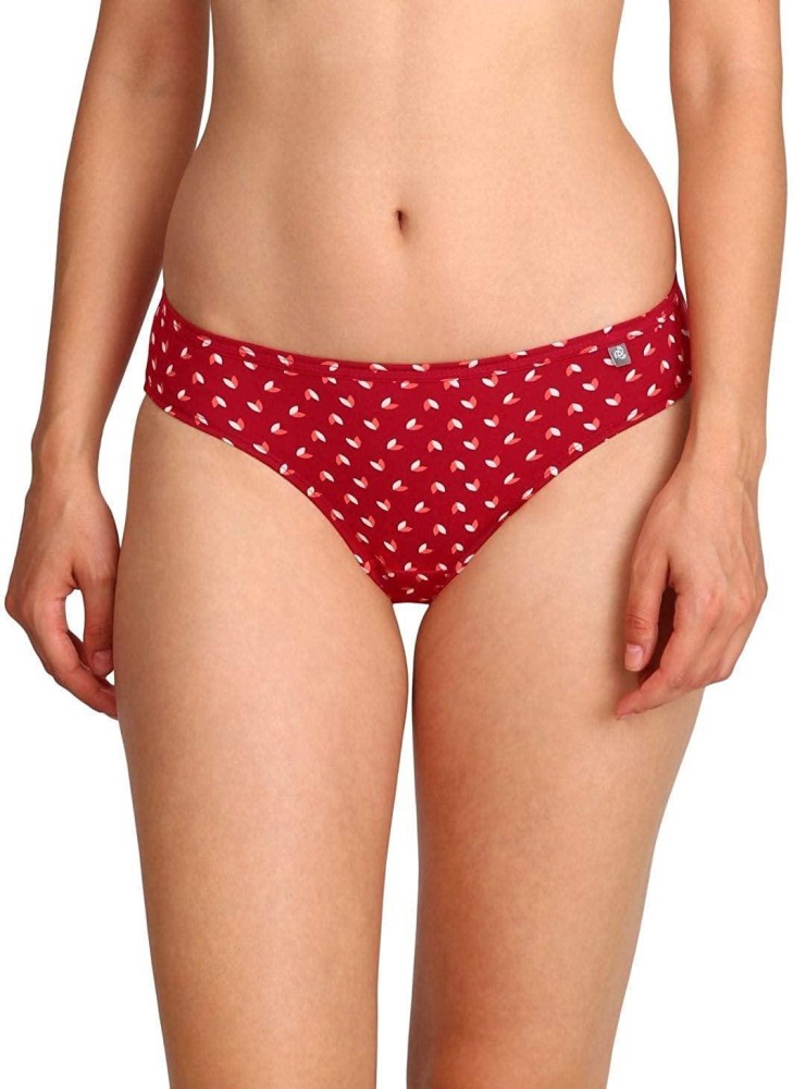 Buy Jockey Cotton Mid Waist Women Panties Red Online at Low Prices in India  