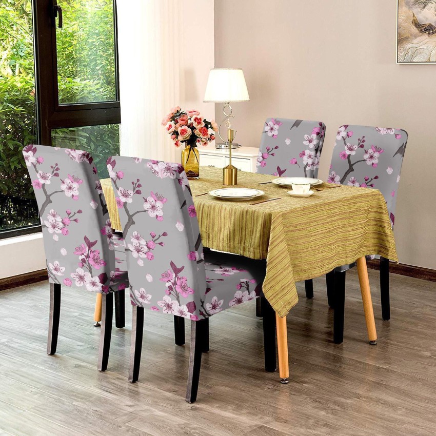 DECORIAN Polycotton Floral Chair Cover Price in India Buy