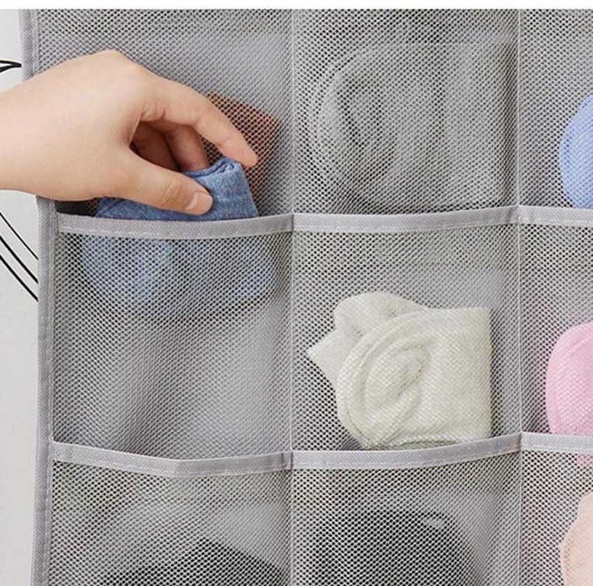 Double Sided Womens Hanging Socks And Bra Wardrobe Storage Bags