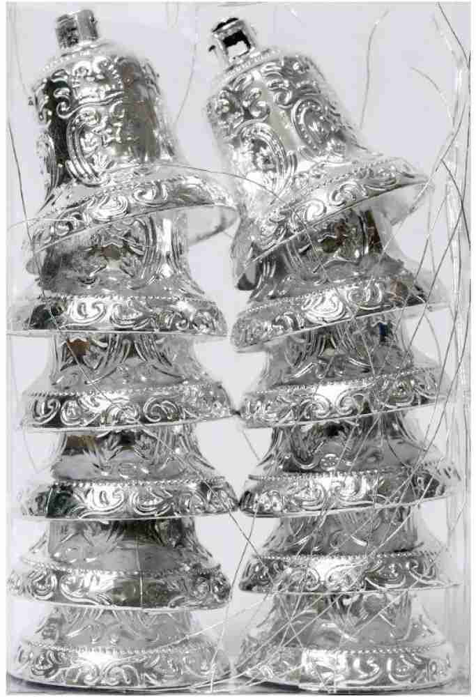 Krafteez Christmas Decorative Bell Silver Ornamental Bells Pack of 12 Price  in India - Buy Krafteez Christmas Decorative Bell Silver Ornamental Bells  Pack of 12 online at
