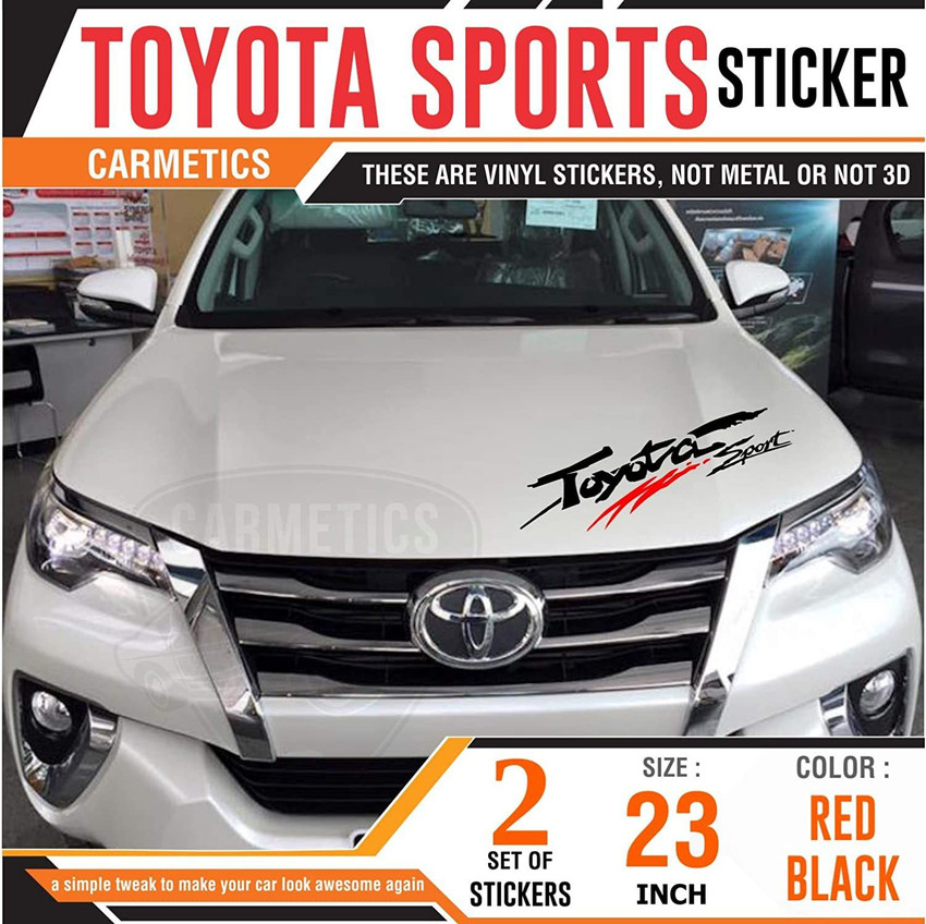 Car bonnet sales sticker