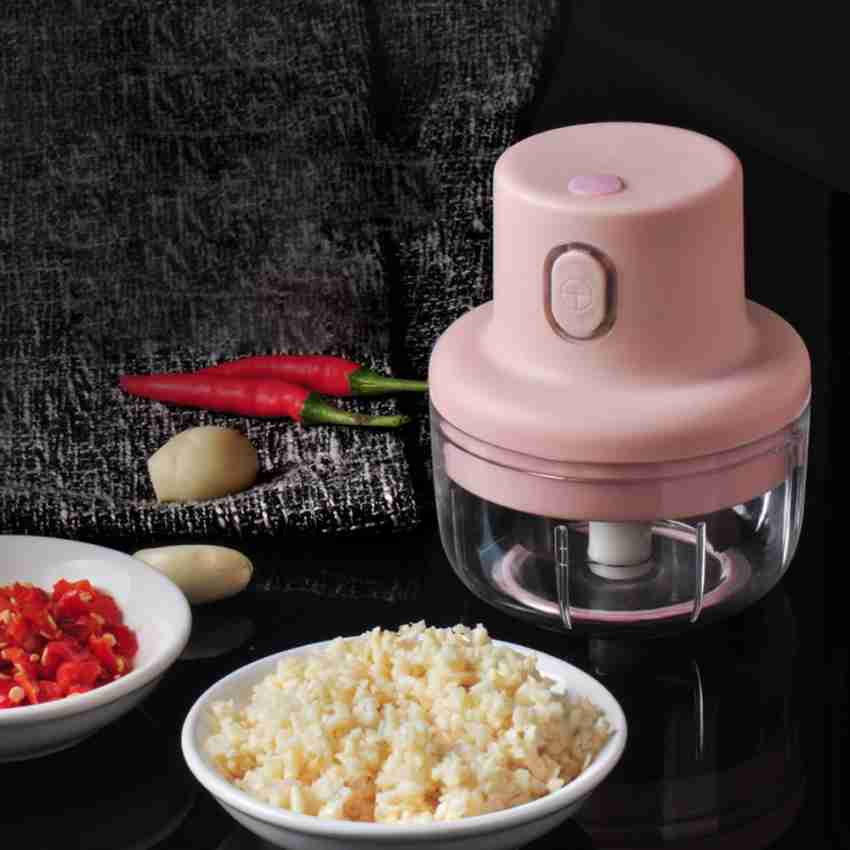 1pc, Electric Mini Food Chopper, Portable Food Processor, Vegetable Chopper  Onion Mincer, Cordless Meat Grinder With USB Charging For Vegetable, Peppe