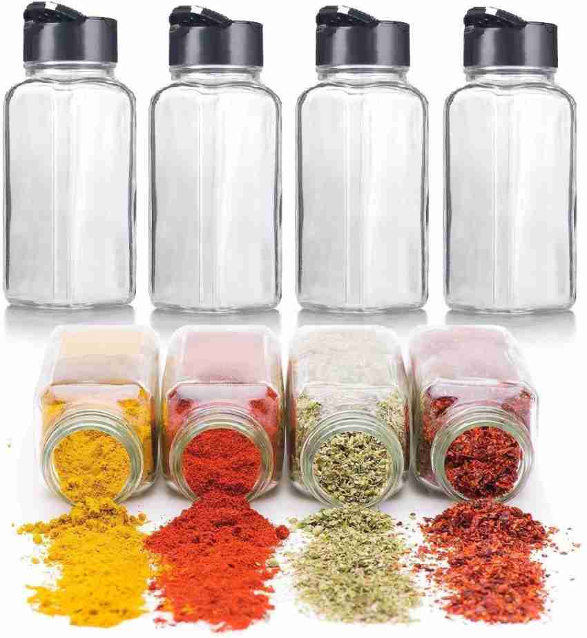 Wholesale Set Of 120ml Glass Spice Jars With Shaker Lids And