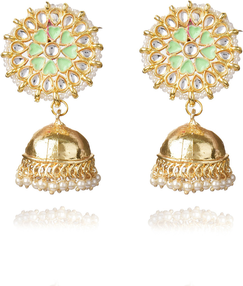 Light weight gold jhumkas clearance with price