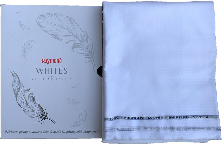 Raymond white shirt cloth price new arrivals