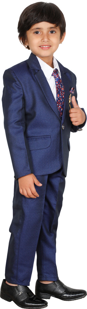 DKGF FASHION Boys Party Festive Coat Pant Tie Shirt Price in