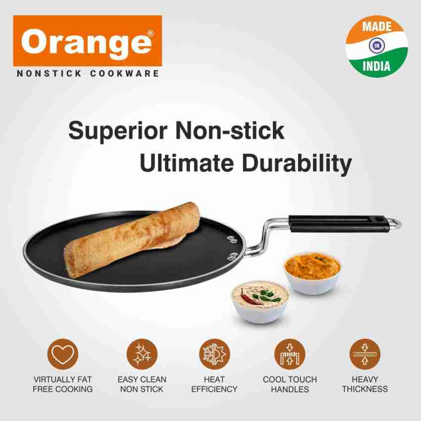 Buy Orange Smart Cookware Nonstick Dosa Tawa - 275mm
