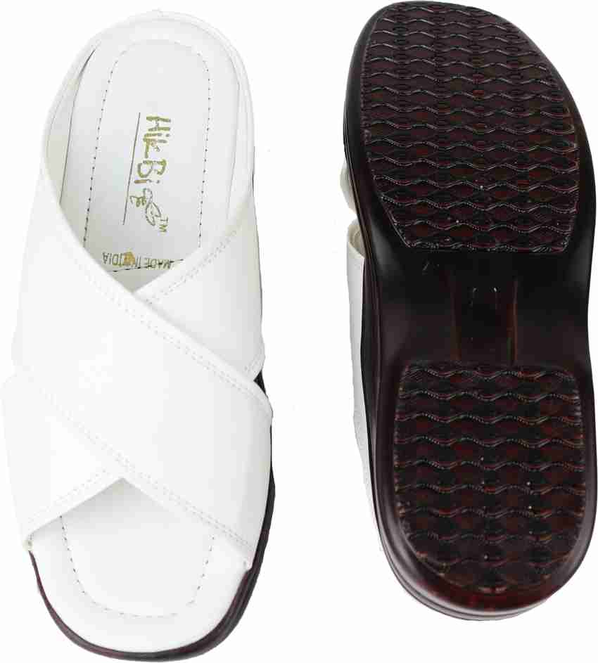 Chappal discount white colour