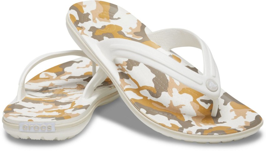 Camo croc flip discount flops