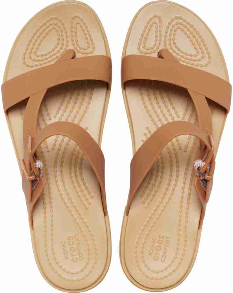 Crocs discount gold sandals