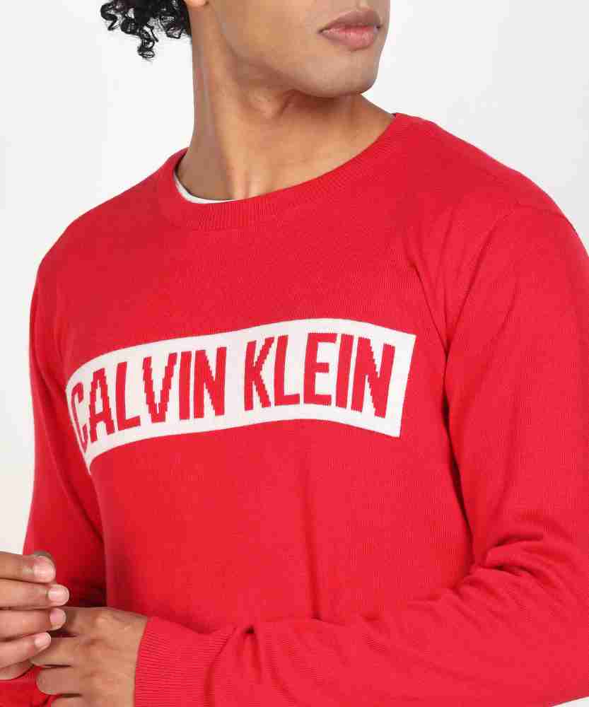 calvin klein red sweater