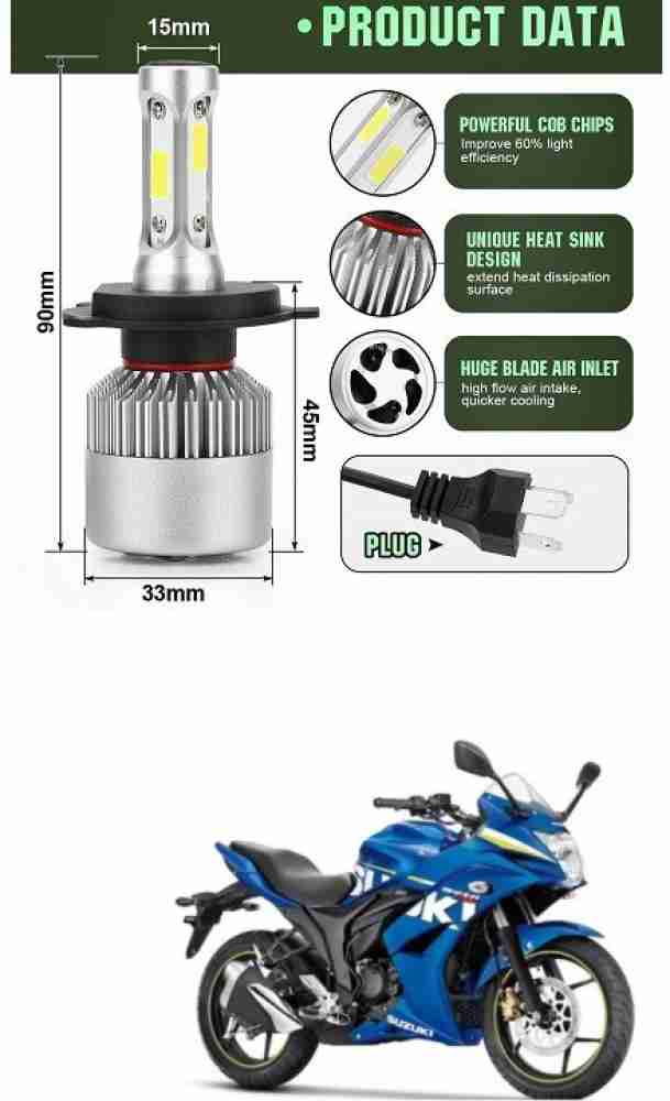 XZRTZ H4/9003/HB2 Motorcycle LED Headlight Bulb High Low 