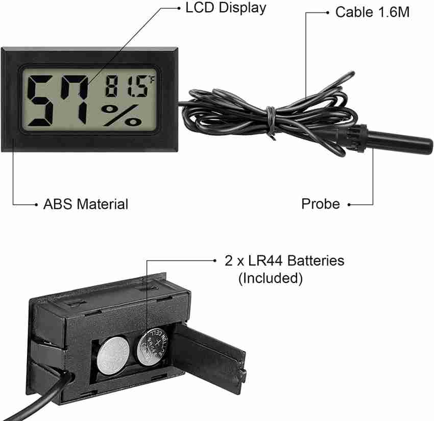 Auto Digitales Thermometer LCD-Uhr 12-24V Multifunktionales Auto