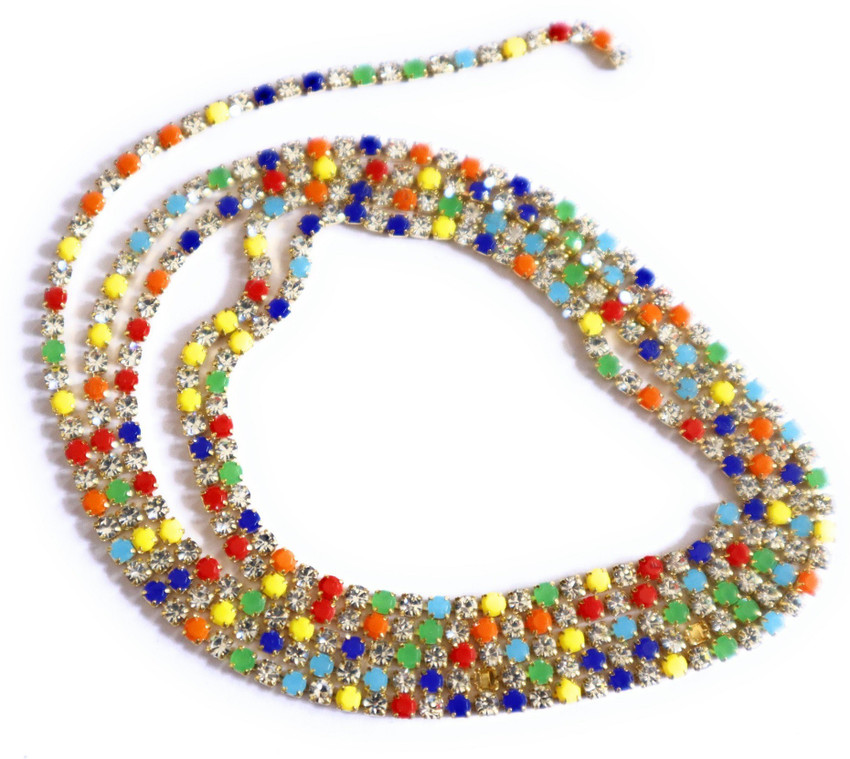 JBN Jewels Multi Color Stone Chain for Jewelry Making Pack of 3