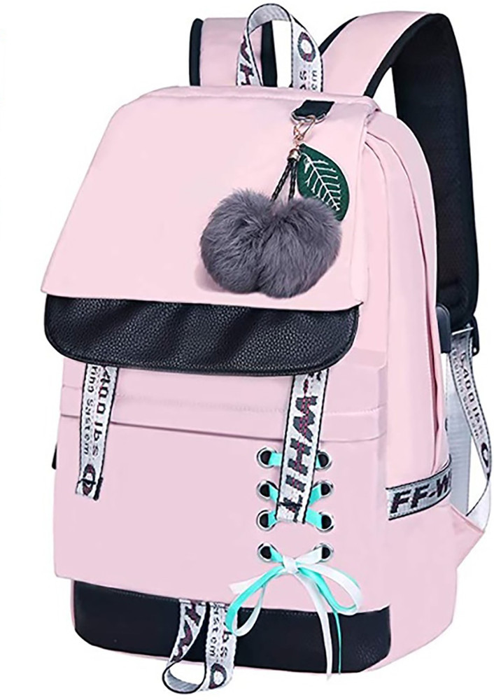 SaleBox Bagpack for School College Girls 10 L Laptop Backpack Baby Pink Price in India Flipkart