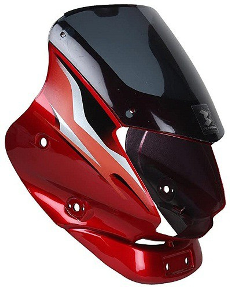 zalak HEADLIGHT VISOR FOR PLATINA RED Bike Headlight Visor Price