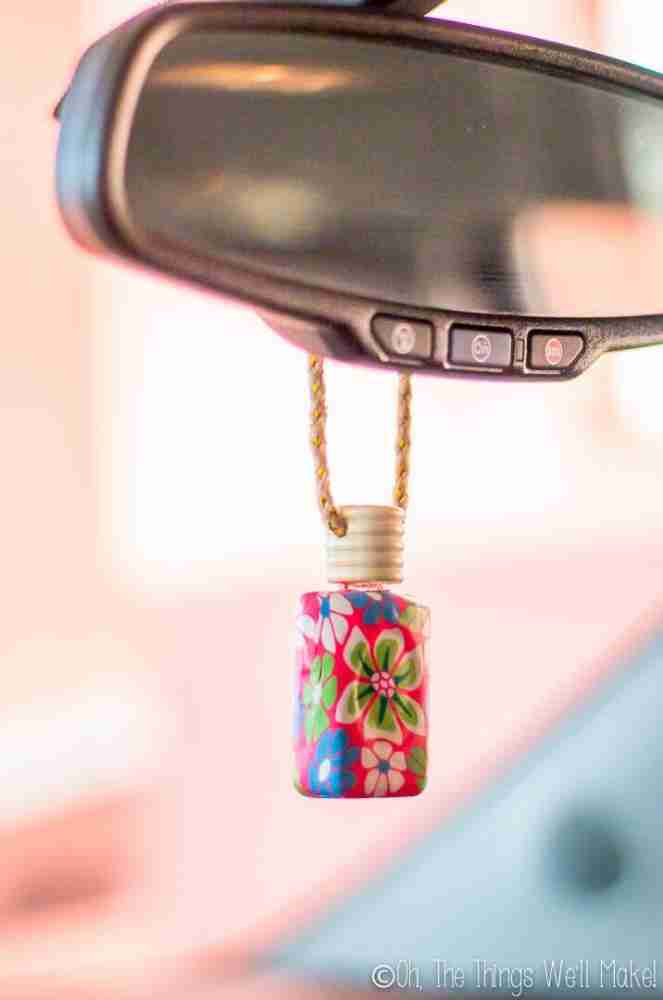 Nasim Print colourful 15ml Car perfume diffuser Hanging glass bottle Car  Hanging Ornament