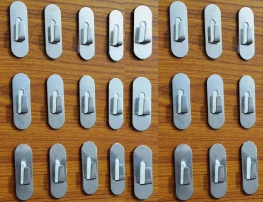 Newvent 24 Pcs wall hooks adhesive strong for towel (Pack of 24