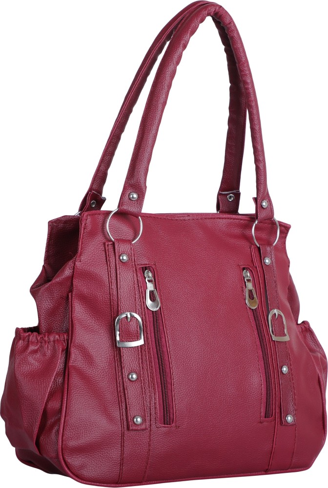 Buy ZAALIQA Women Maroon Handbag Maroon Online @ Best Price in