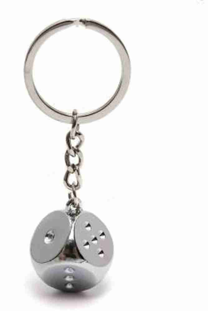 Ludo Dice Metal Key Chain