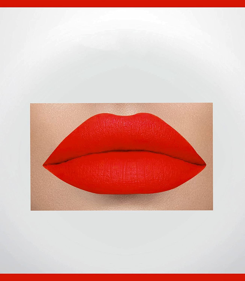 colour queen long lasting matte 2 in 1 lipstick orange 01