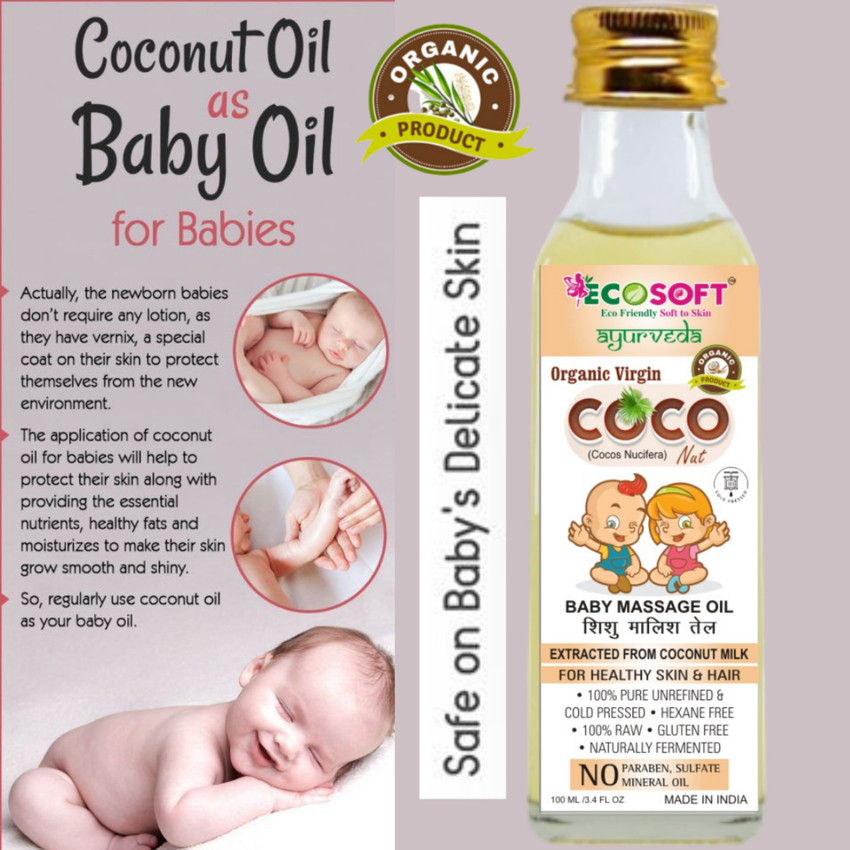 Coconut oil massage sales for newborn baby