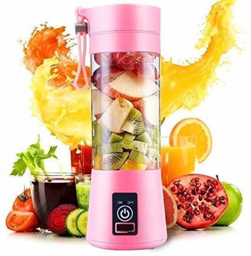 1pc 350ml Electric Fruit Blender, Portable Fruit Vegetable Juice Extractor,  USB Rechargeable Smoothie Juicer Cup Squeezer Juice Maker, 4 Blades Fruit  Mixers