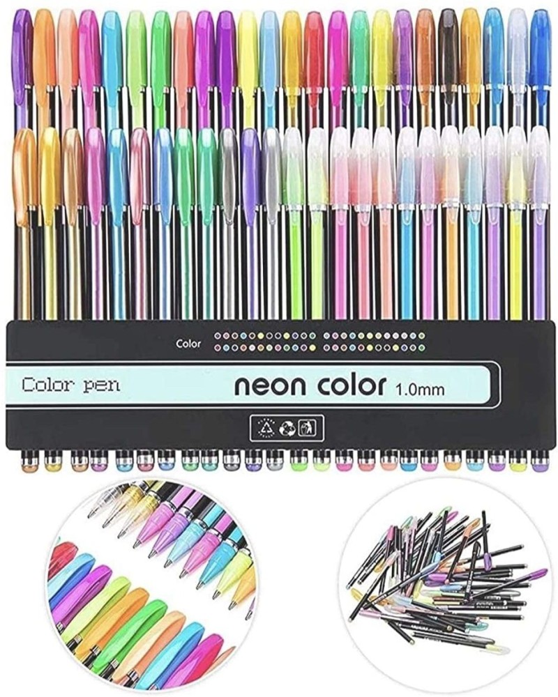 Gel Pens Set Color Gel Pens,Glitter, Metallic, Neon Pens Set Good Gift For  Coloring Kids