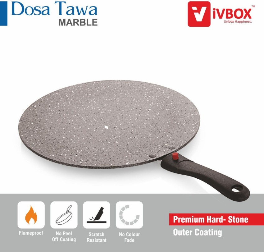 Tawa, Dosa Tawa Non Stick Pan, Granite Tawa for Roti, Flat Dosa Tava,  Induction Roti Tawa, 28cm, Anti-Bulge Tawa, Non Stick Tawa