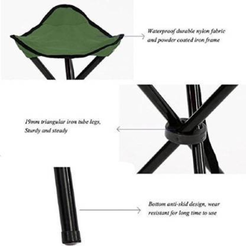 4tens Outdoor Portable Folding Chair Camping Hiking Fishing Picnic Stool  Chair Seat Fabric Outdoor Chair