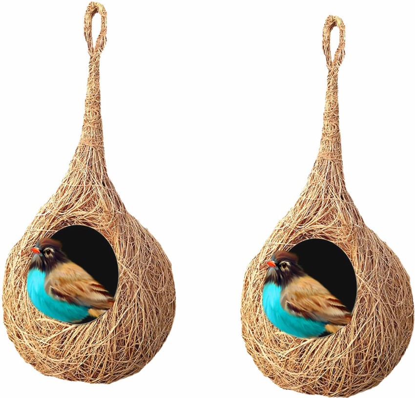 LIVEONCE Natural Bird NEST-pack of 2 Bird House Price in India
