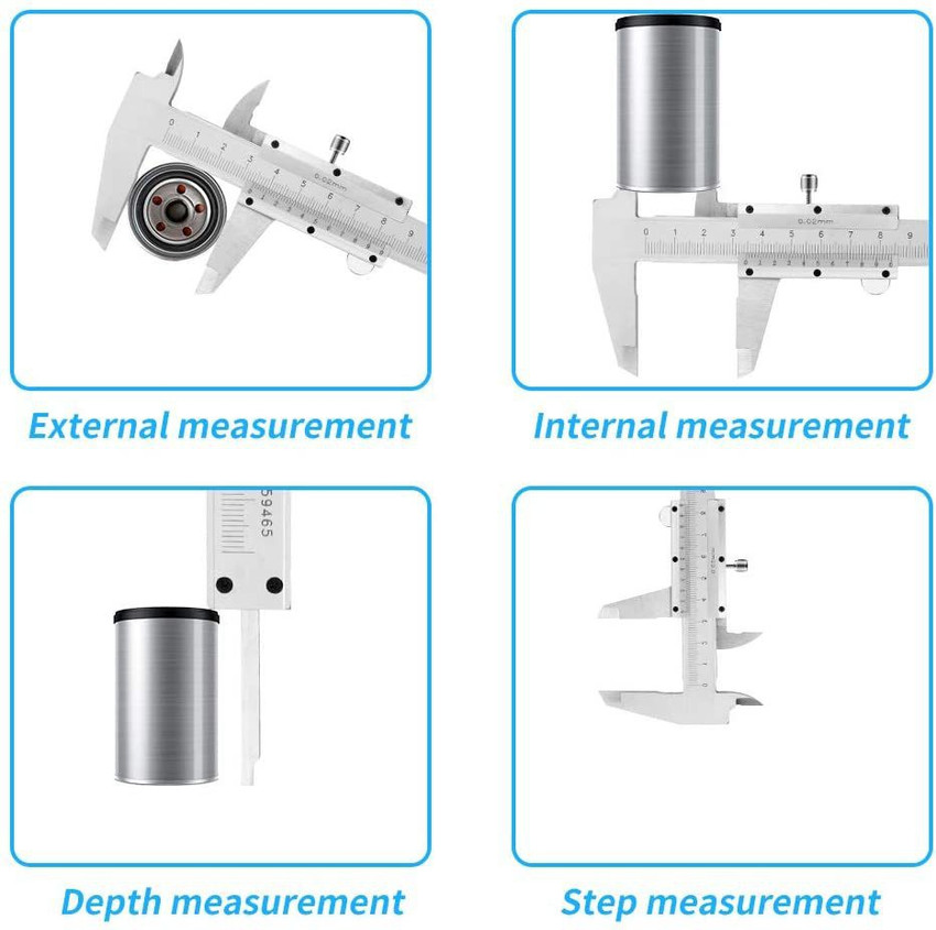 Vernier caliper depth measurement store