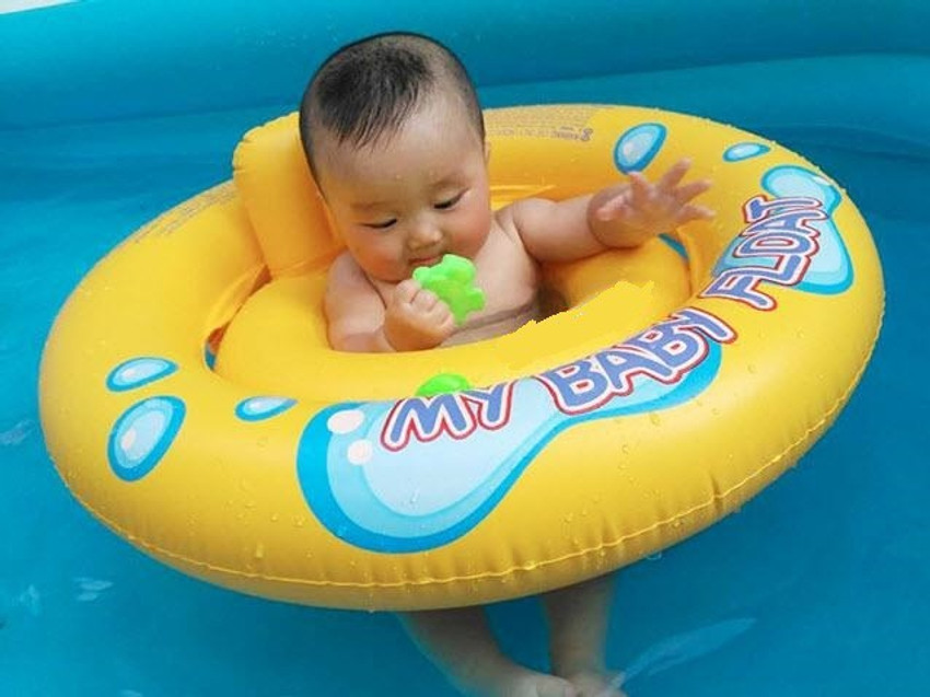 Royals Swimming Stuff for Kids Baby Floats Yellow Inflatable