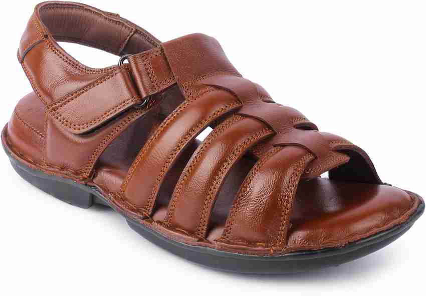 Tan leather sandals clearance