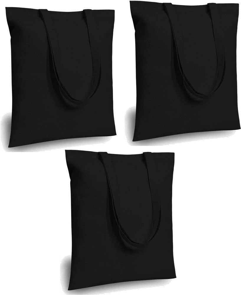 Black canvas cheap bags bulk