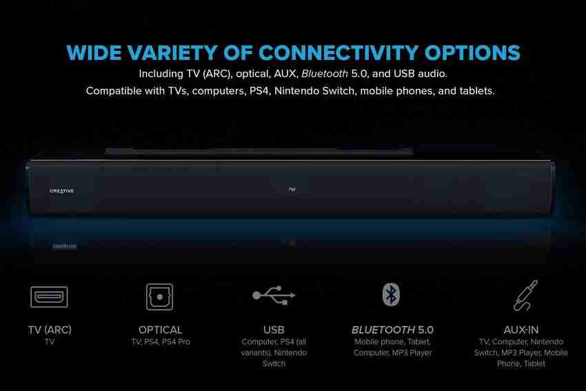 Ps4 shop soundbar bluetooth