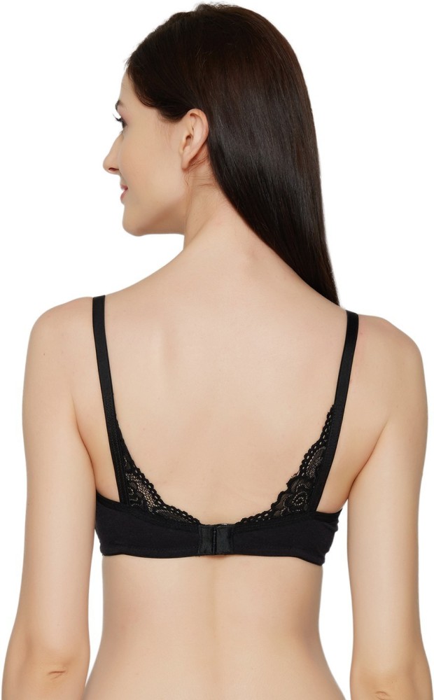 ISB100-Black-Buy Online Inner Sense Organic Cotton Backless Non-Padded Seamless  bra