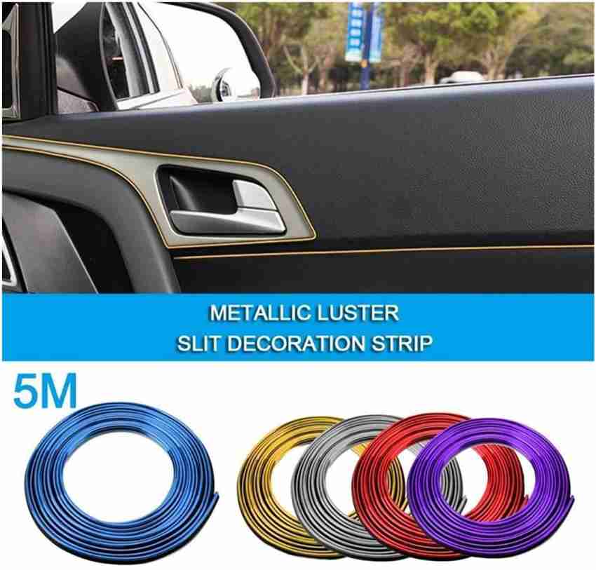 5M Red Point Molding Edge Gap Line Strip For Car Interior