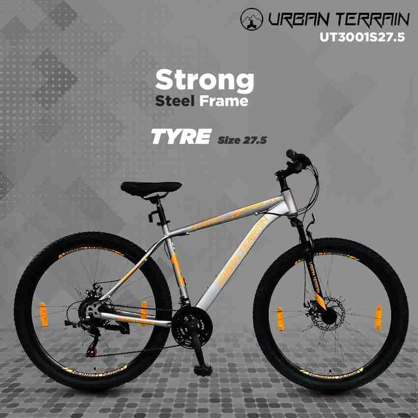 Urban Terrain UT3001S27.5 Steel MTB with 21 Shimano Gear and Installation services 27.5 T Road Cycle