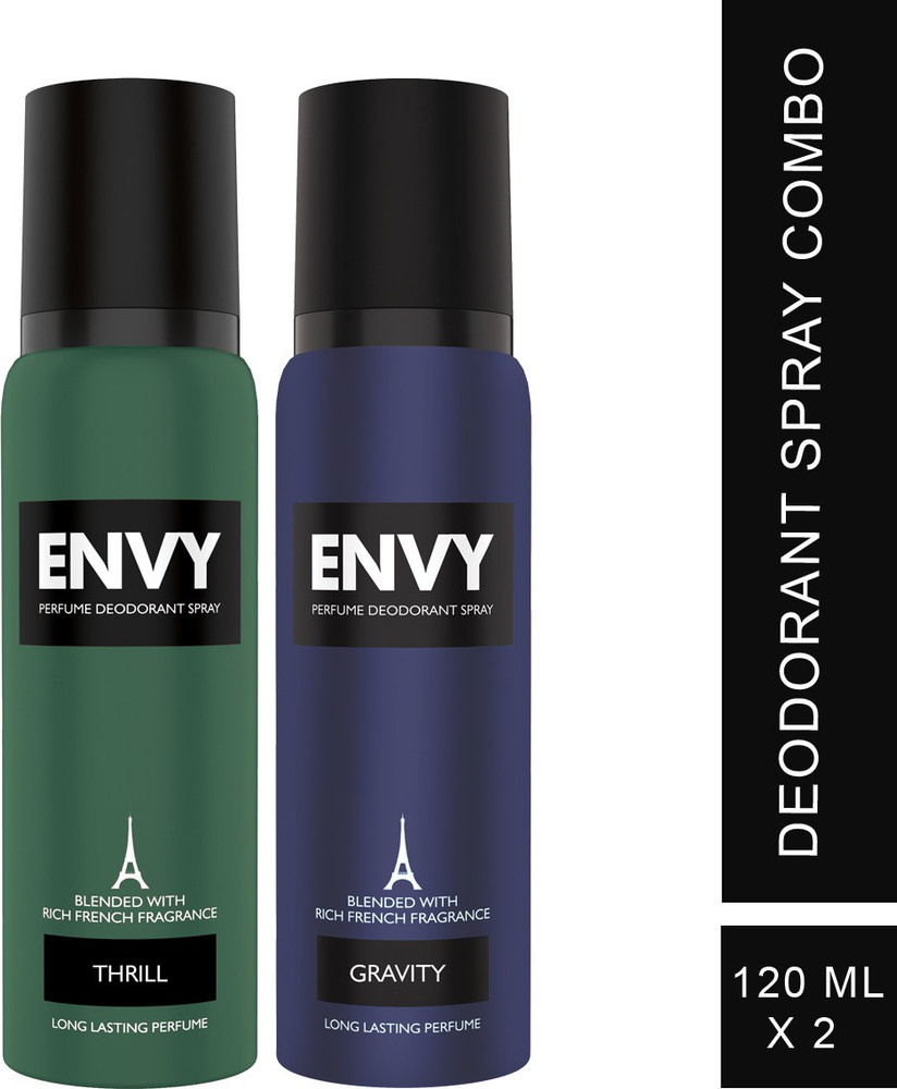 ENVY Gravity 120 ml Thrill 120 ml Combo Perfume Body Spray For