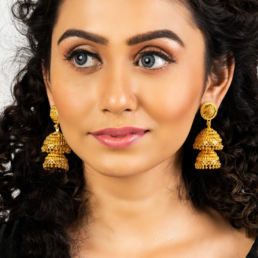 Flipkart Buy Manikya Gold Plated 2 Step Jhumka For Women And