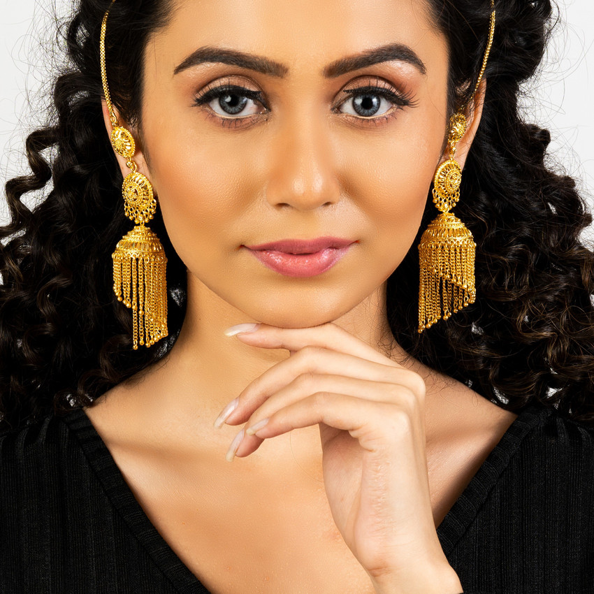 Gold ear on sale ring jhumka